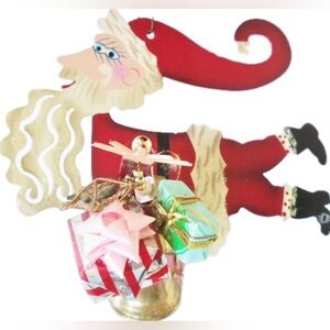 NEW NWT NIB Silvestri Karen Rossi Fanciful Flights Santa Christmas Tree Ornament